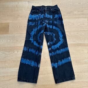 The Ragged Priest - Beyond Tie Dye Jeans in Black and Blue